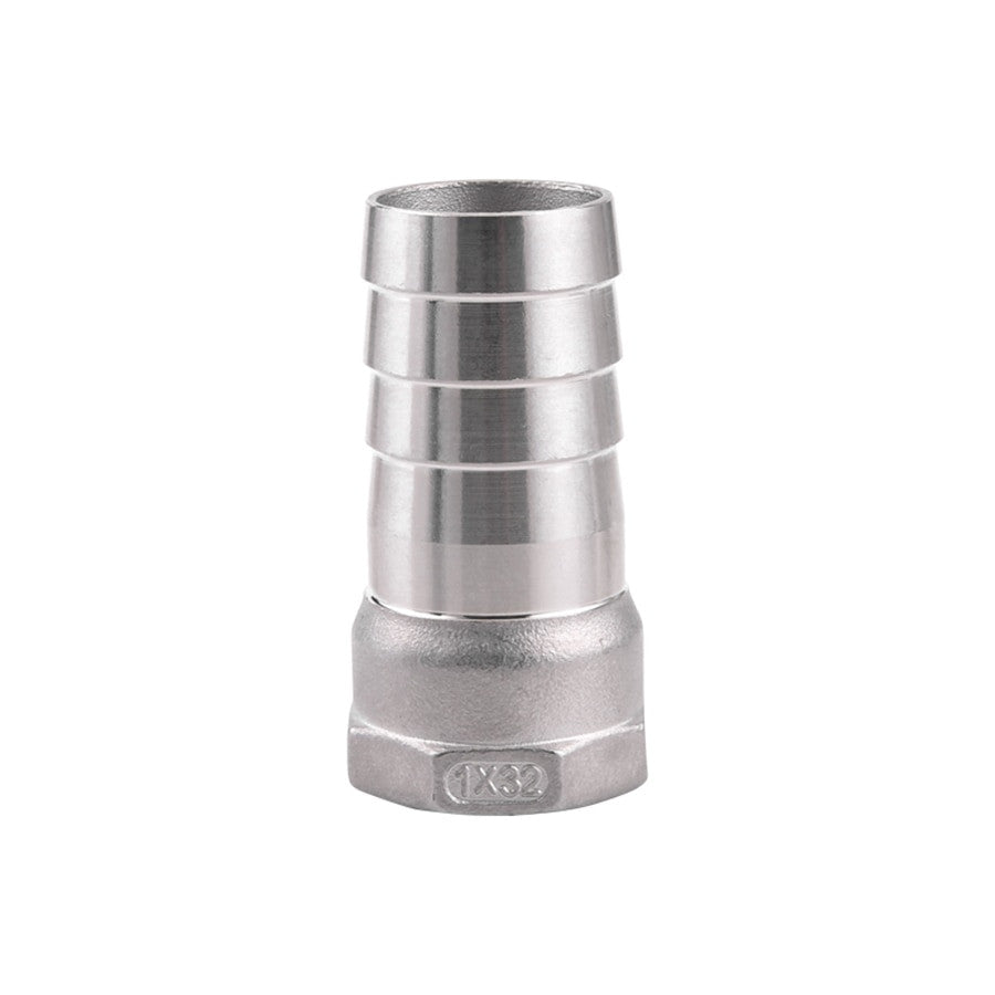 1PCS 1/4 3/8 1/2 3/4 BSP Female x 6/8/10/12/14/15/16/19/20/25mm Hosetail Barb Connector 304 Stainless Steel Plumbing Accessories|Pipe Fittings - Frontier General Hardware