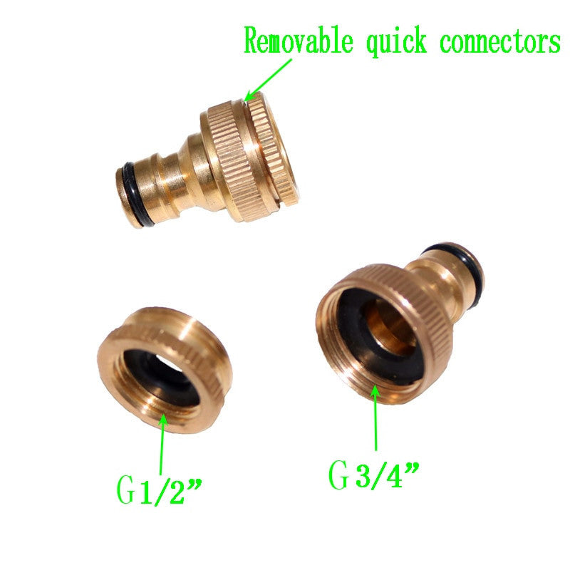 1PCS Pure Brass Faucets Standard Connector Washing Machine Gun Quick Connect Fitting Pipe Connections 1/2 "3/4" 16mm Hose|pipe guard|hose headpipe construction - Frontier General Hardware