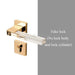 1Set Crystal Texture/Mute Room Door Lock Handle Fashion Interior Door Lock Anti theft Gate Lock Furniture Hardware GF181|Door Locks