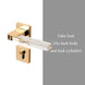 1Set Crystal Texture/Mute Room Door Lock Handle Fashion Interior Door Lock Anti theft Gate Lock Furniture Hardware GF181|Door Locks