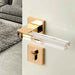 1Set Crystal Texture/Mute Room Door Lock Handle Fashion Interior Door Lock Anti theft Gate Lock Furniture Hardware GF181|Door Locks