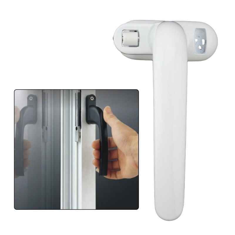 1Set Durable Metal Doors Lock Handle Sliding Window Handles Security Hasp for Home Hardware Left/Right Adjustable|Window Handles
