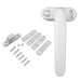 1Set Durable Metal Doors Lock Handle Sliding Window Handles Security Hasp for Home Hardware Left/Right Adjustable|Window Handles