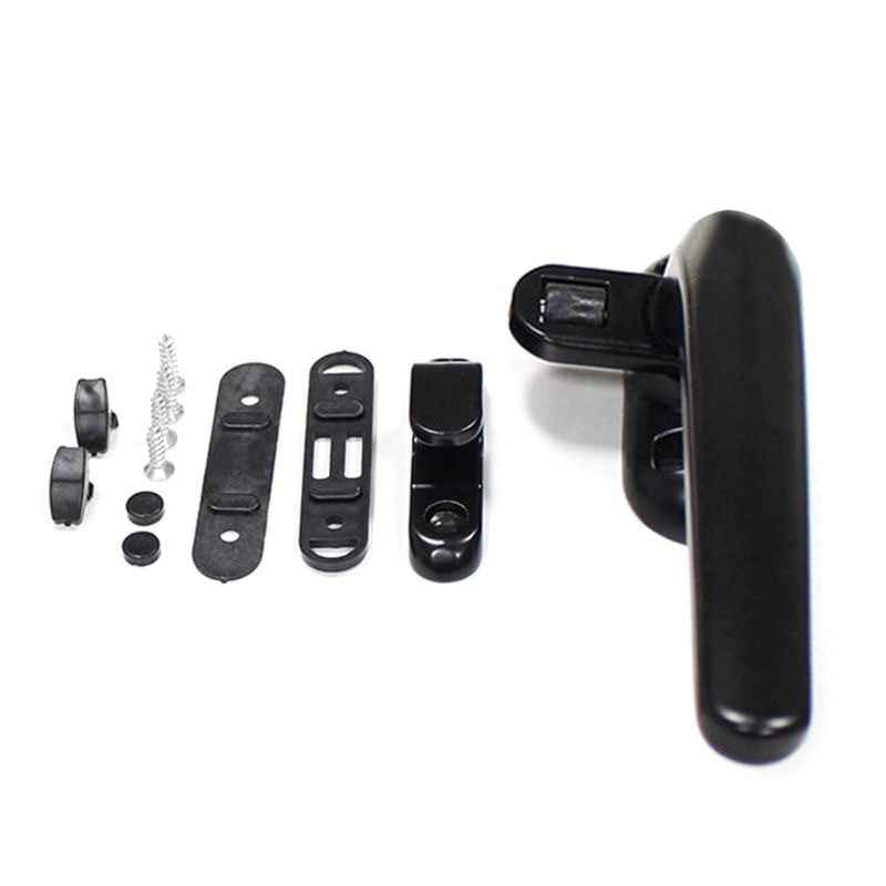 1Set Durable Metal Doors Lock Handle Sliding Window Handles Security Hasp for Home Hardware Left/Right Adjustable|Window Handles