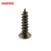 200PCS NAIERDI 2x6/8/10mm Screws Bronze Tone M2 Flat Round Head Fit Hinges Countersunk Self Tapping Screws Wood Hardware Tool|self-tapping screws|screw woodscrew screw