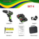 21V Screwdriver cordless Electric Drill Mini Wireless Power Drill Lithium Ion Battery Screwdriver Power Tools 3/8 In Chuck|Electric Drills