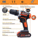 21V Screwdriver cordless Electric Drill Mini Wireless Power Drill Lithium Ion Battery Screwdriver Power Tools 3/8 In Chuck|Electric Drills