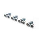 4pcs 8pcs/set Diameter 23mm 25mm ABS Plastic Adjustable Double Swinging Pulley Wheel Shower Cabin Sliding Door Hardware Roller|shower cabin|cabin showerrollers door shower