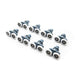 4pcs 8pcs/set Diameter 23mm 25mm ABS Plastic Adjustable Double Swinging Pulley Wheel Shower Cabin Sliding Door Hardware Roller|shower cabin|cabin showerrollers door shower
