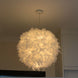 220V Modern Pendant Ceiling Lamp Feather Ceiling Droplight Bedroom Study Room Decoration Creative Chandelier Hanging Lamp|Pendant Lights| - Frontier General Hardware