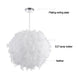 220V Modern Pendant Ceiling Lamp Feather Ceiling Droplight Bedroom Study Room Decoration Creative Chandelier Hanging Lamp|Pendant Lights| - Frontier General Hardware