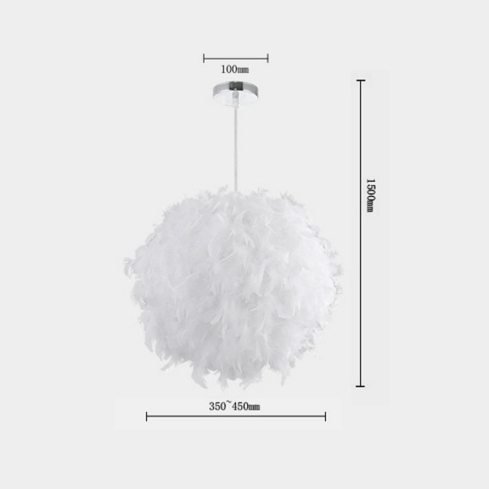 220V Modern Pendant Ceiling Lamp Feather Ceiling Droplight Bedroom Study Room Decoration Creative Chandelier Hanging Lamp|Pendant Lights| - Frontier General Hardware