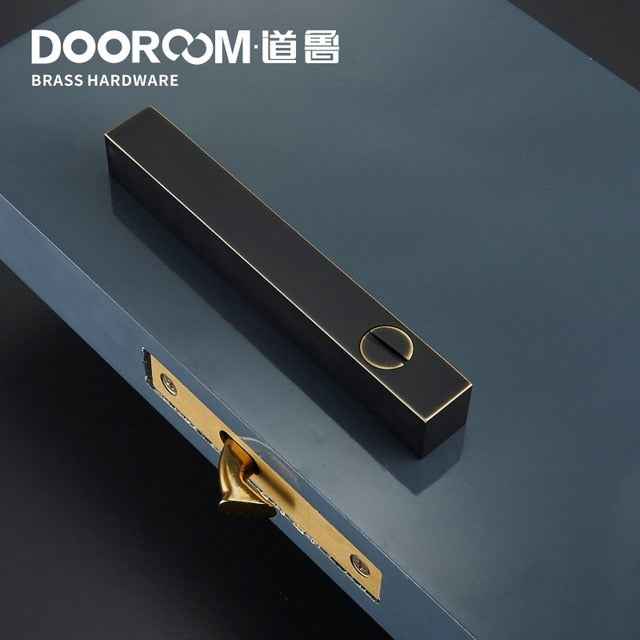 Dooroom Brass Sliding Door Lock Set Handles LOFT Nordic Push Pull Wood Door Interior Living Room Bathroom Balcony Kitchen|Sliding Door Locks