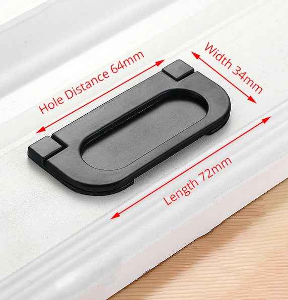 KAK American Style Black Cabinet Handles Solid Aluminum Alloy Kitchen Cupboard Pulls Drawer Knobs Furniture Handle Hardware|Cabinet Pulls