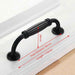KAK American Style Black Cabinet Handles Solid Aluminum Alloy Kitchen Cupboard Pulls Drawer Knobs Furniture Handle Hardware|Cabinet Pulls