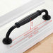 KAK American Style Black Cabinet Handles Solid Aluminum Alloy Kitchen Cupboard Pulls Drawer Knobs Furniture Handle Hardware|Cabinet Pulls
