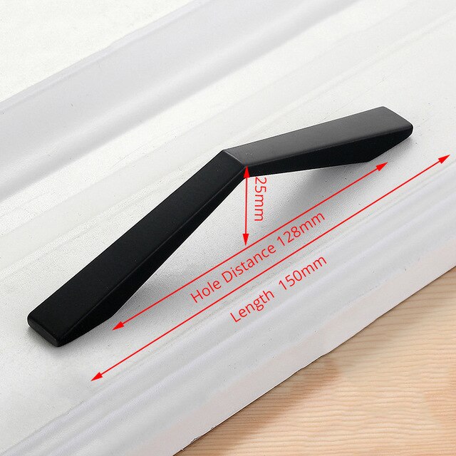 KAK American Style Black Cabinet Handles Solid Aluminum Alloy Kitchen Cupboard Pulls Drawer Knobs Furniture Handle Hardware|Cabinet Pulls - Frontier General Hardware