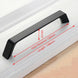 KAK American Style Black Cabinet Handles Solid Aluminum Alloy Kitchen Cupboard Pulls Drawer Knobs Furniture Handle Hardware|Cabinet Pulls - Frontier General Hardware