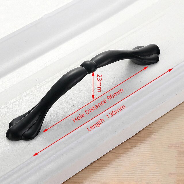 KAK American Style Black Cabinet Handles Solid Aluminum Alloy Kitchen Cupboard Pulls Drawer Knobs Furniture Handle Hardware|Cabinet Pulls - Frontier General Hardware