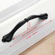 KAK American Style Black Cabinet Handles Solid Aluminum Alloy Kitchen Cupboard Pulls Drawer Knobs Furniture Handle Hardware|Cabinet Pulls - Frontier General Hardware