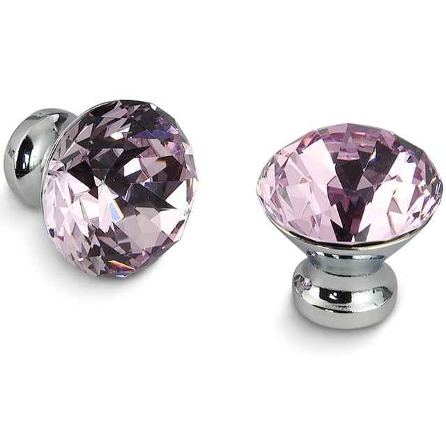 KAK 30mm Kitchen Cabinet Handles Diamond Shape Design Crystal Glass Knobs Cupboard Pulls Drawer Knobs Furniture Handle Hardware|Cabinet Pulls