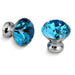 KAK 30mm Kitchen Cabinet Handles Diamond Shape Design Crystal Glass Knobs Cupboard Pulls Drawer Knobs Furniture Handle Hardware|Cabinet Pulls