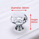KAK 30mm Diamond Shape Crystal Glass Knobs and Handles Dresser Drawer Knobs Kitchen Cabinet Handles Furniture Handle Hardware|Cabinet Pulls