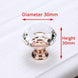 KAK 30mm Diamond Shape Crystal Glass Knobs and Handles Dresser Drawer Knobs Kitchen Cabinet Handles Furniture Handle Hardware|Cabinet Pulls