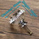 KAK 30mm Diamond Shape Crystal Glass Knobs and Handles Dresser Drawer Knobs Kitchen Cabinet Handles Furniture Handle Hardware|Cabinet Pulls