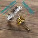 KAK 30mm Diamond Shape Crystal Glass Knobs and Handles Dresser Drawer Knobs Kitchen Cabinet Handles Furniture Handle Hardware|Cabinet Pulls