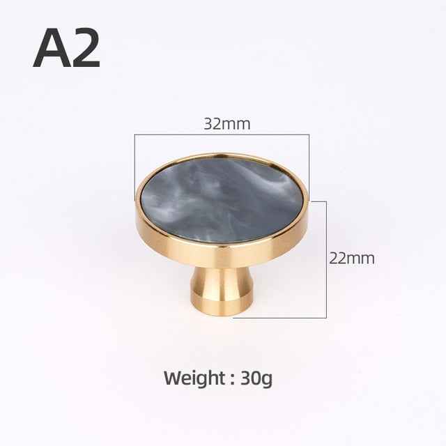 Brass Furniture Handles Elegant Door Knobs and Handles for Cabinet Kitchen Cupboard Drawer Pulls Wall Hanging Hooks Shell Resin|Cabinet Pulls