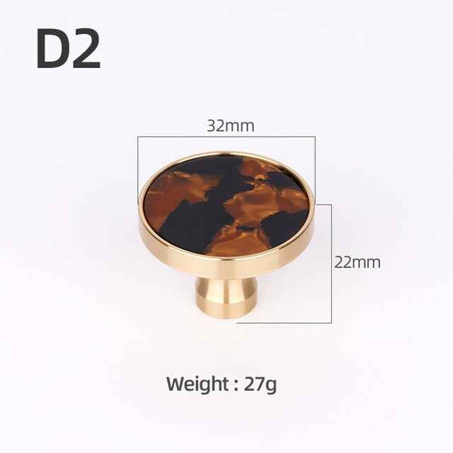 Brass Furniture Handles Elegant Door Knobs and Handles for Cabinet Kitchen Cupboard Drawer Pulls Wall Hanging Hooks Shell Resin|Cabinet Pulls