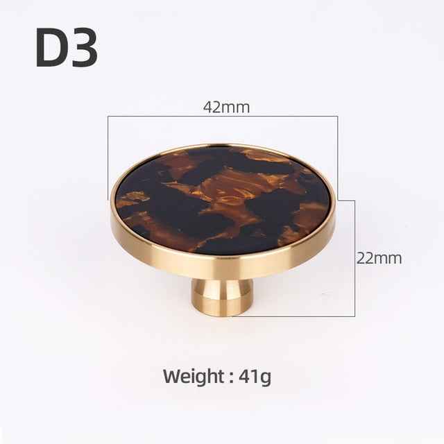 Brass Furniture Handles Elegant Door Knobs and Handles for Cabinet Kitchen Cupboard Drawer Pulls Wall Hanging Hooks Shell Resin|Cabinet Pulls