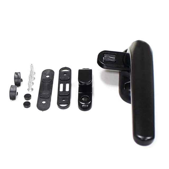 1Set Durable Metal Doors Lock Handle Sliding Window Handles Security Hasp for Home Hardware Left/Right Adjustable|Window Handles