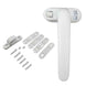 1Set Durable Metal Doors Lock Handle Sliding Window Handles Security Hasp for Home Hardware Left/Right Adjustable|Window Handles