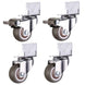 4pcs Furniture Casters Wheels Soft Rubber Swivel Caster Quite Roller wheels for trolley Baby Crib Bed Wheels Household Accessory|Casters