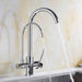 Deck Mounted Black Kitchen Faucets Pull Out Hot Cold Water Filter Tap for Kitchen Three Ways Sink Mixer Kitchen Faucet ELK9139B|Kitchen Faucets