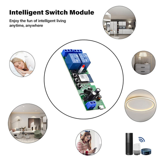 2 Channel Tuya WiFi Relay Module For Garage Door Opener 7V 12V 24V 110V 220V Works With Alexa Google Home Smart Life Frontier General Hardware
