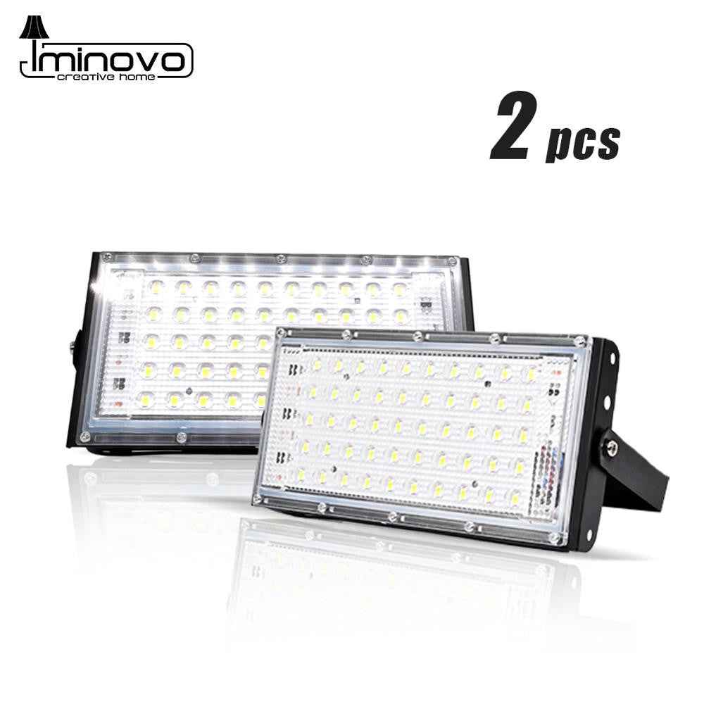 2pcs LED Flood Light 50W Outdoor Wall Reflector Lamp Street Garden Floodlight Waterproof IP65 Spotlight Lighting AC 220V 240V|Floodlights