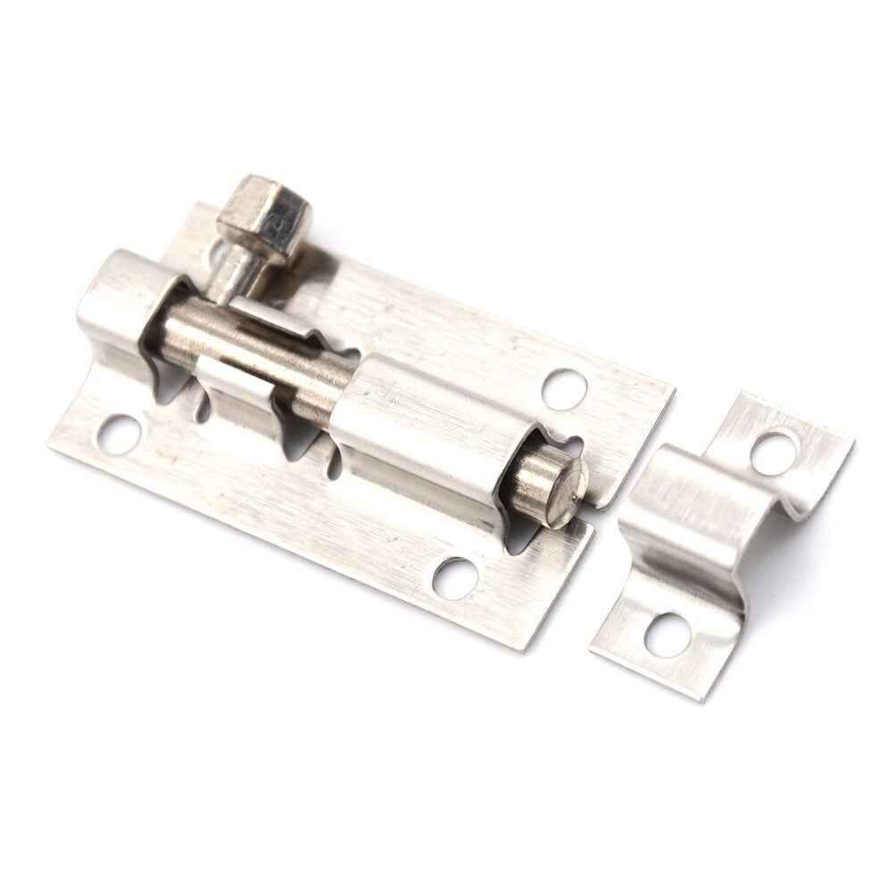 2pcs/lot 2 Inch Length Stainless Steel Door Latch Sliding Lock Barrel Bolt Silver Door Latch Bolts|door latch bolt|latch boltbarrel bolt