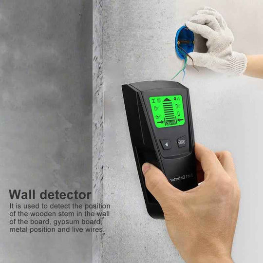 3 in 1 Metal Detector Finder Wood Studs Detector AC Voltage Live Wire Detect Wall Scanner Wall Detector|Industrial Metal Detectors