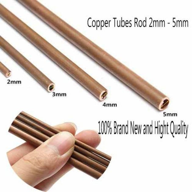 300mm Copper Tube Plumbing Pipe for DIY Projects 2mm and 5mm Inner Diameter High Quality Copper Rod Frontier General Hardware