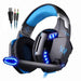 KOTION EACH Gaming Headset Casque Deep Bass Stereo Game Headphone with Microphone LED Light for PS4 Phone Laptop PC Gamer|Phone Earphones & Headphones