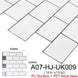 Kaguyahime 3D Self Adhesive Wallpaper Mosaic Tiles Wall Stickers Waterproof Stickers Decoration Wall Panel Kitchen Home Decor|Wall Stickers