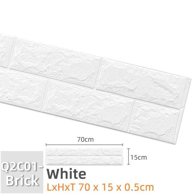 Kaguyahime 3D Self Adhesive Wallpaper Mosaic Tiles Wall Stickers Waterproof Stickers Decoration Wall Panel Kitchen Home Decor|Wall Stickers