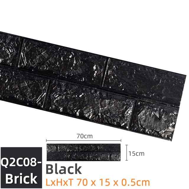Kaguyahime 3D Self Adhesive Wallpaper Mosaic Tiles Wall Stickers Waterproof Stickers Decoration Wall Panel Kitchen Home Decor|Wall Stickers