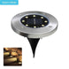 8/10/12LED Solar Power Buried Light Under Ground Lamp Outdoor Path Way Garden Decking White Warm White Light Landscape Lights|Outdoor Landscape Lighting