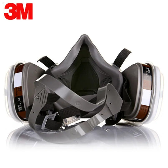 3M 6200 Gas Mask for Spray Paint Decoration Chemical Dust Mask Body Protect Toxic Steam Filter Respirator Reusable Half Mask Frontier General Hardware