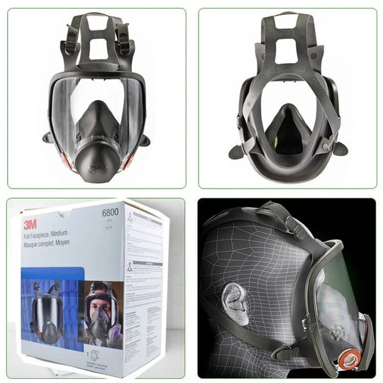 3M 6800 Full Face Respirator Mask For Painting And Spraying Reusable Gas Mask With Filters Dust Protection Safety Gear Frontier General Hardware