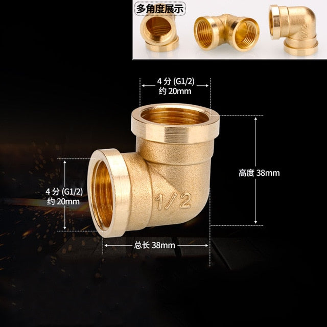 1/2" 3/4" BSP Female Male Thread Tee Type Reducing Copper Elbow Butt joint Adapter Adapter Coupler Water Pipe Plumbing Fittings|Pipe Fittings - Frontier General Hardware